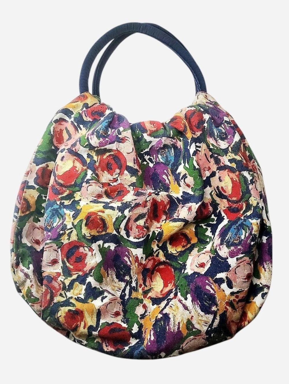 Vtg Y2k Handbag Womens Medium 14x14" Floral Boho Festival Cottagecore Unbranded